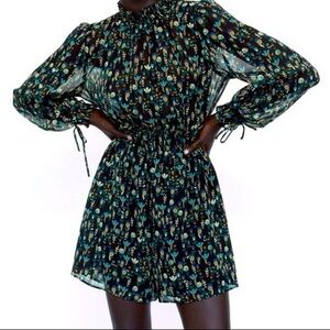 Zara Multicolor Long Sleeve Jumsuit